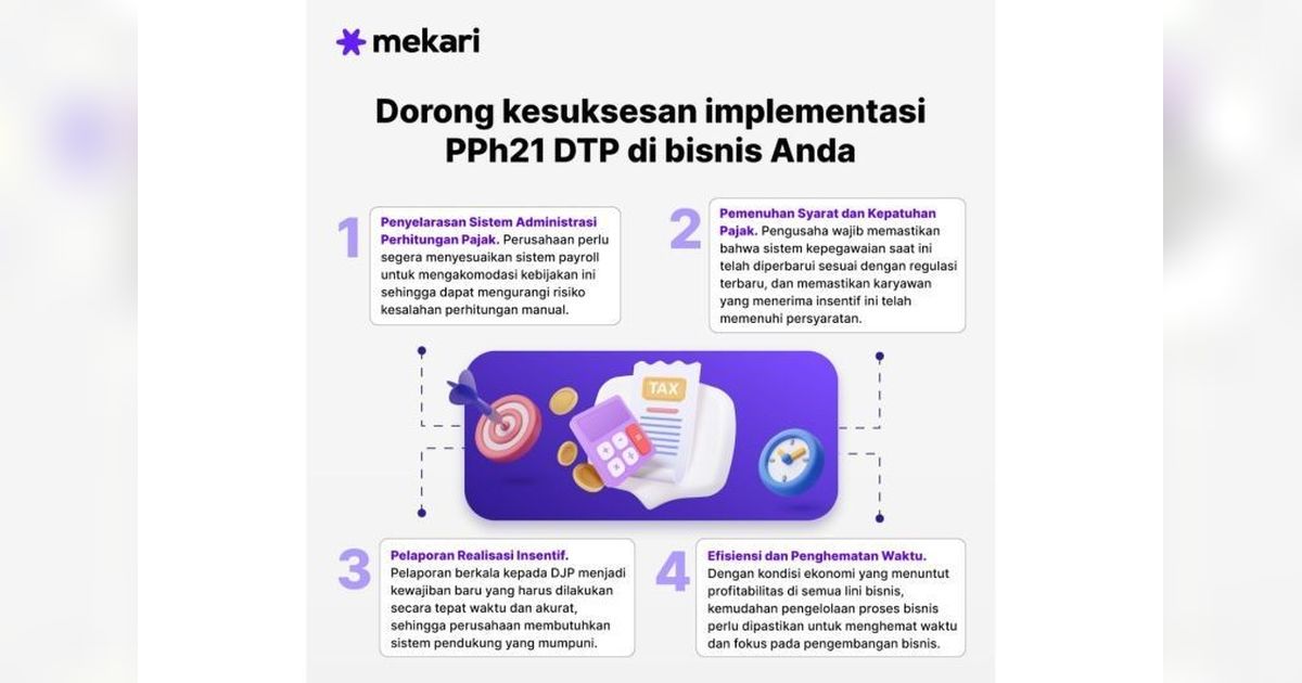 Mekari Dorong Perusahaan Gunakan Aplikasi untuk PPh 21 DTP 2025