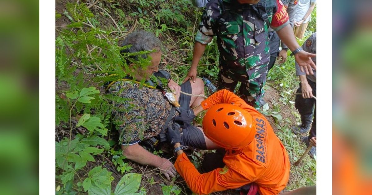 WNA Perancis Selamat! Ditemukan Setelah Terperosok di Jurang Karangasem