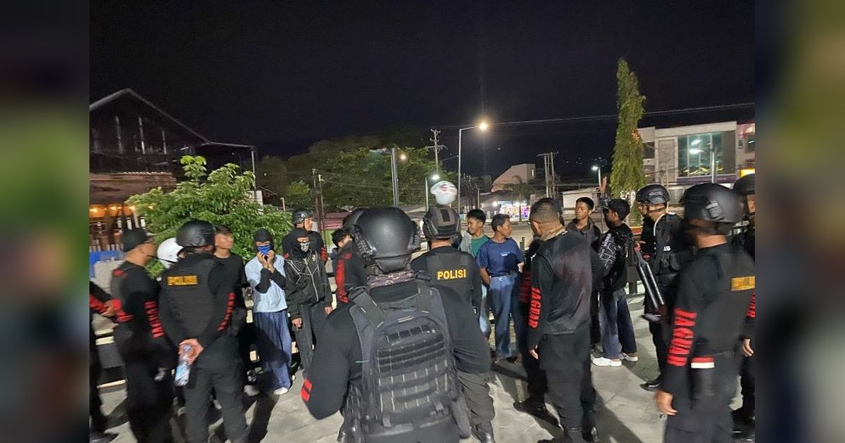 Polresta Palu Amankan 14 Anggota Geng Motor, Jaga Kamtibmas Kota Palu