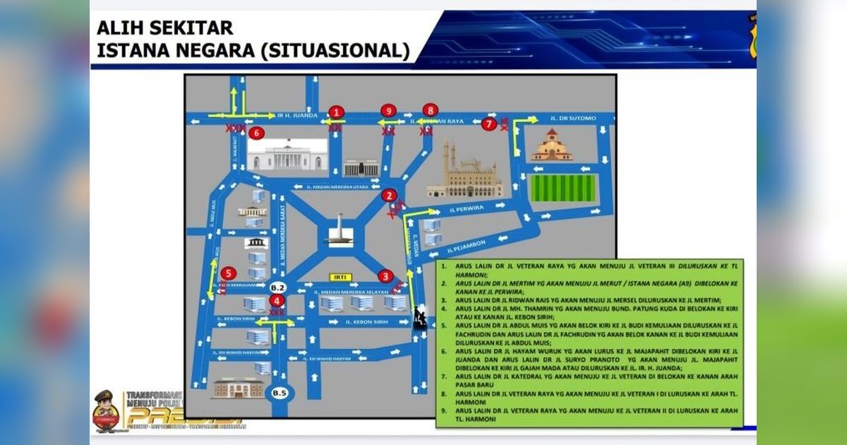 Rekayasa Lalu Lintas di Jakarta: Pelantikan Kepala Daerah di Istana Presiden