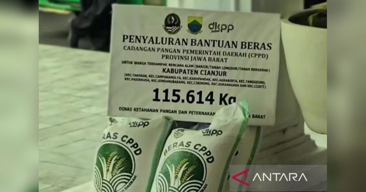 115 Ton Beras CPPD Salurkan Bantuan untuk Korban Bencana Cianjur