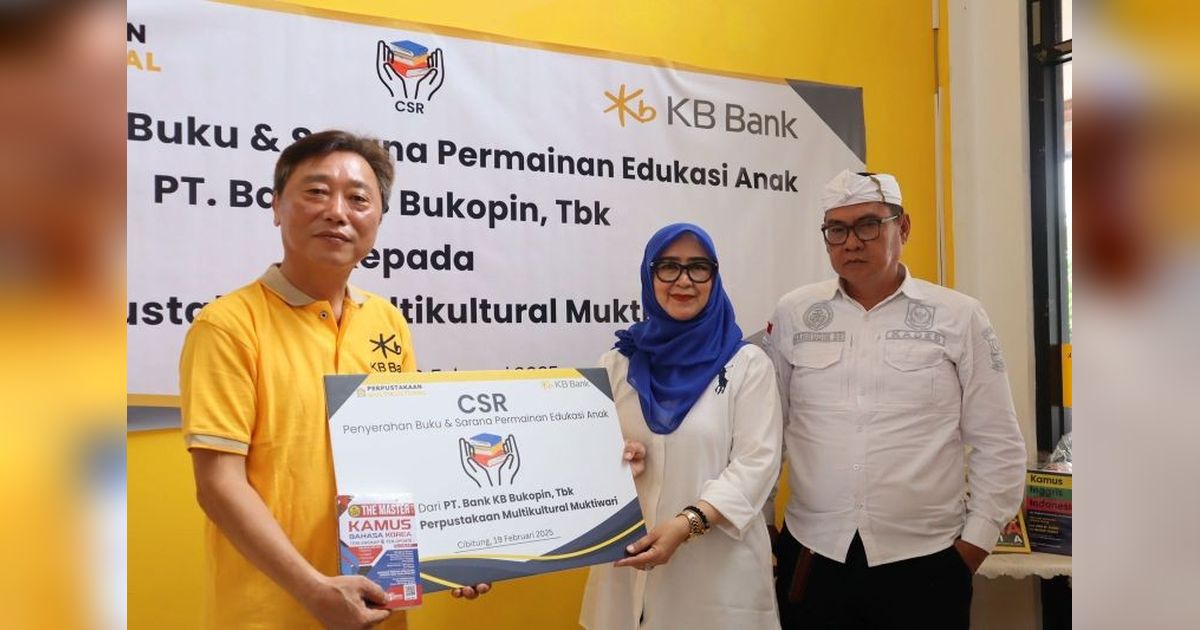 KB Bank Donasikan Buku dan Permainan Edukatif untuk Perpustakaan di Bekasi