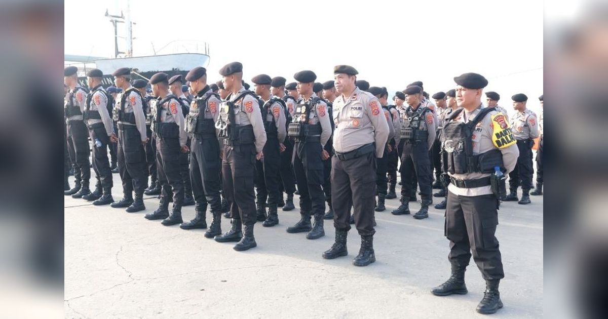 374 Personel Polda Sultra Amankan Buton Tengah Jelang Putusan PHPU