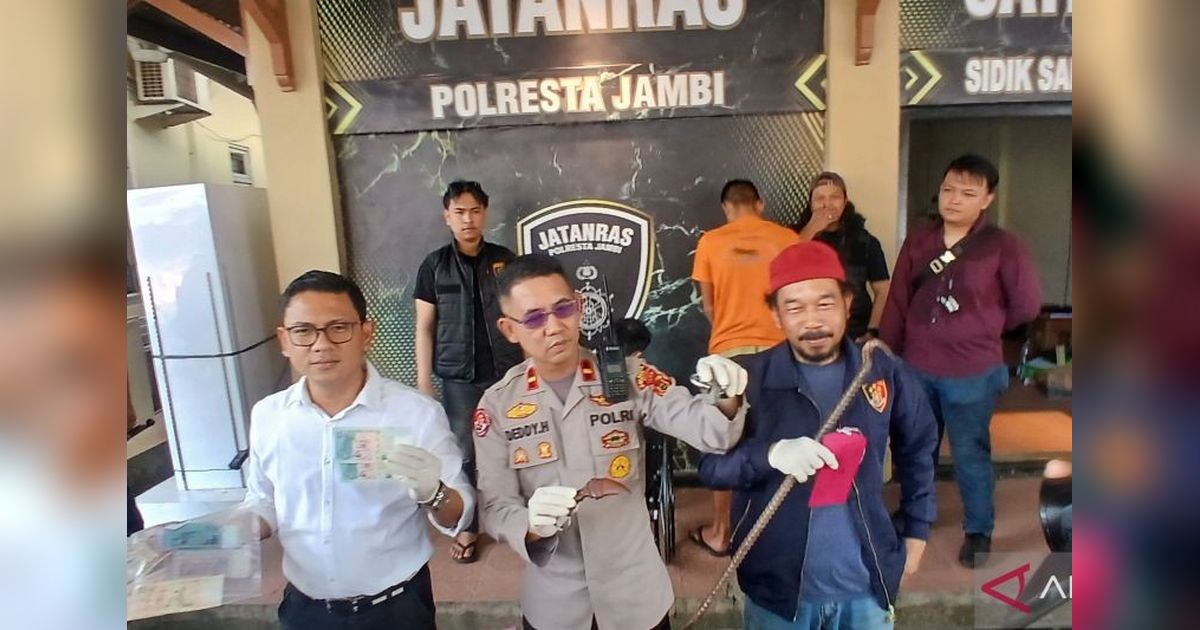 Polresta Jambi Ringkus Dua Pencuri Uang Asing Rp300 Juta