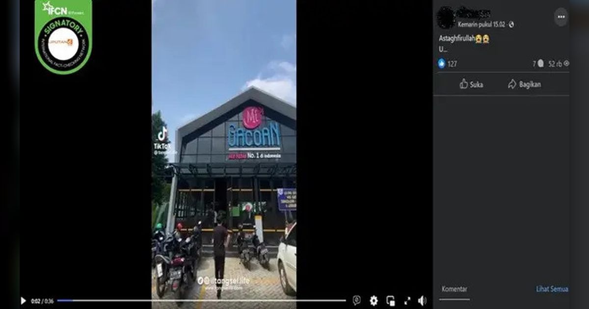 Tidak Benar Video Gerai Mie Gacoan Disegel Satpol PP Gara-Gara Minyak Babi