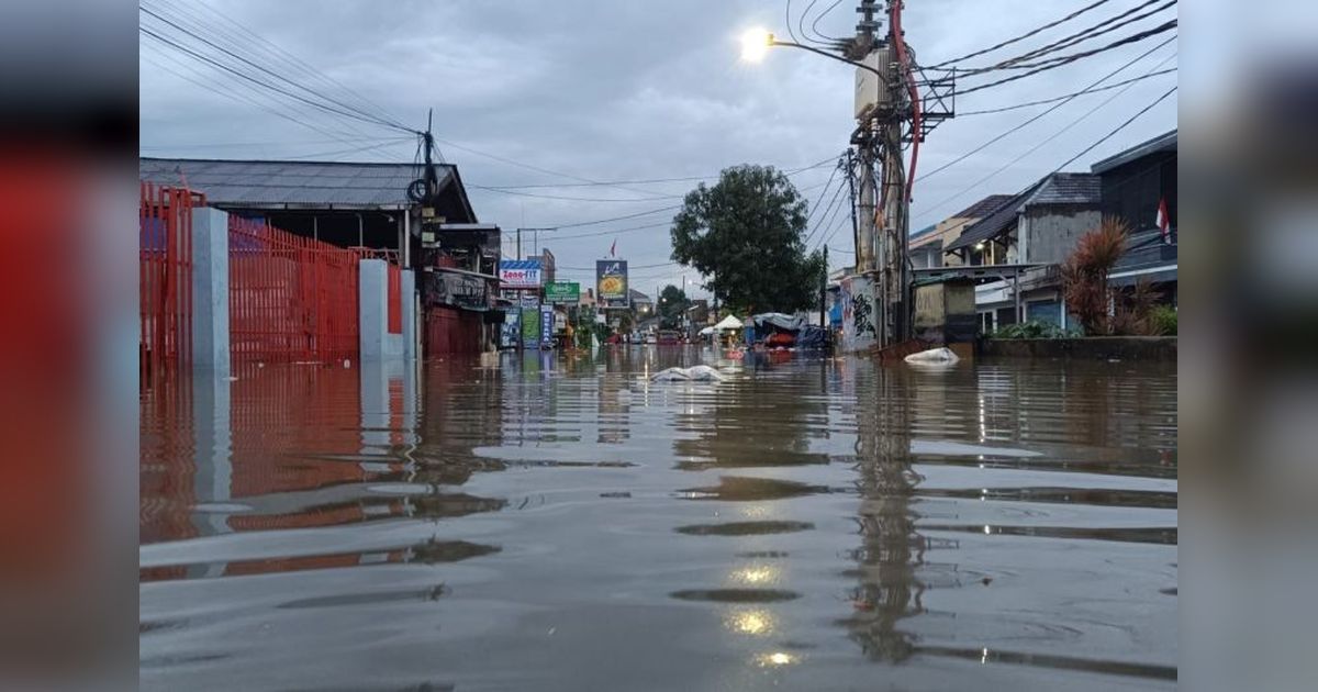 Banjir Tangsel: 1.000 KK Terdampak, Pasar Ceger Tutup Sementara