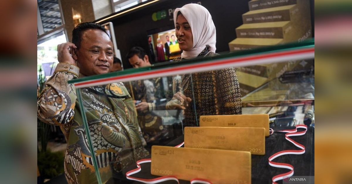 Harga Emas Antam Turun Tipis, Kini Rp1,7 Juta per Gram