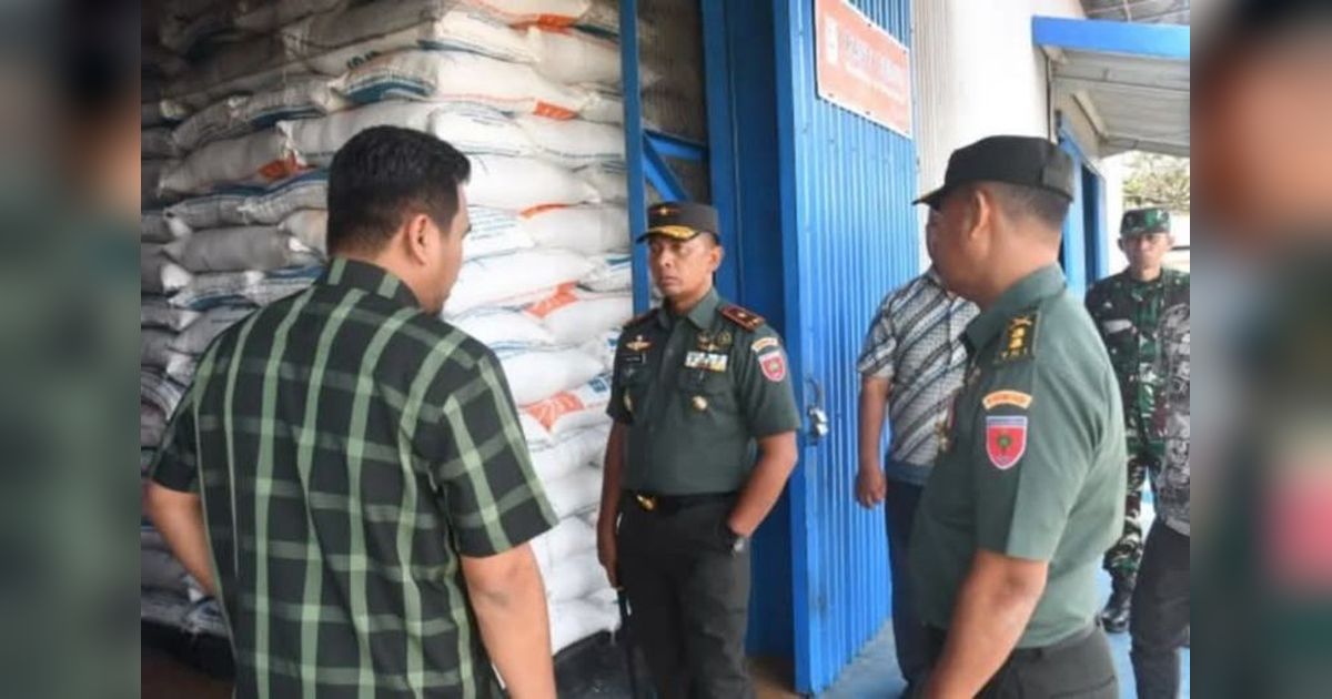 Danrem Tatag Pantau Penyerapan Beras Petani di Mamuju, Target 6.716 Ton pada 2025