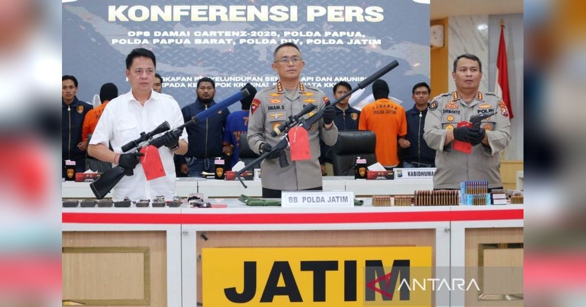 Terbongkar! Warga Bojonegoro Produksi Senjata Api untuk KKB Papua