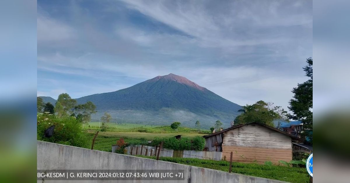 Badan Geologi Larang Pendakian Gunung Kerinci Akibat Peningkatan Aktivitas Kegempaan