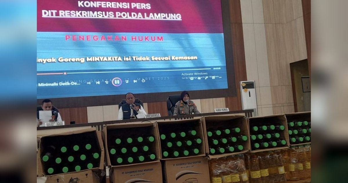 Polda Lampung Ungkap Produksi Minyakita Ilegal, Kerugian Capai Rp2 Miliar!