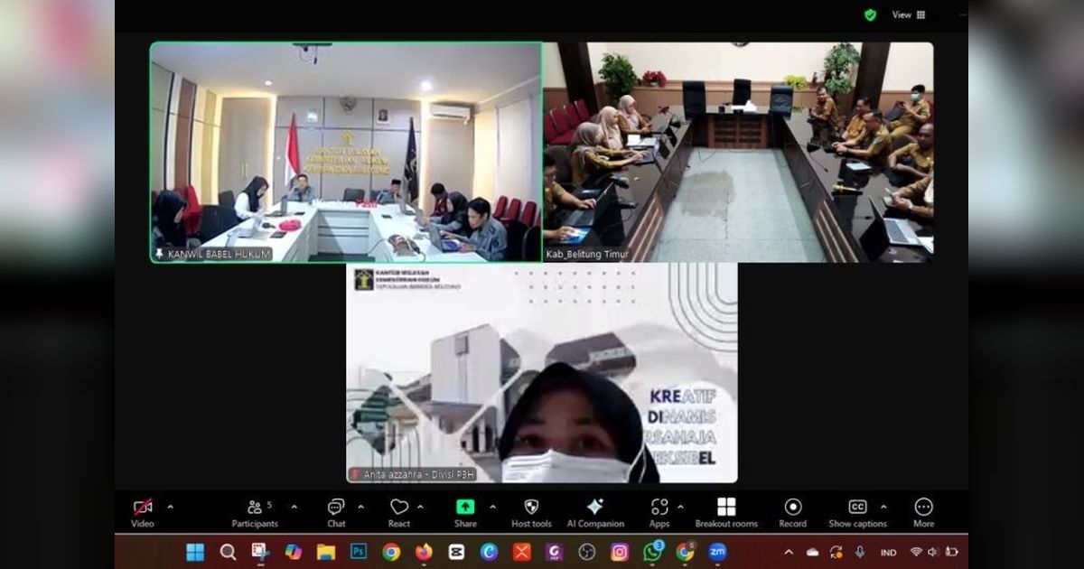 Kemenkumham Babel Harmonisasi 38 Ranperda dan Ranperkada Beltim di 2024: Wujudkan Produk Hukum Berkualitas