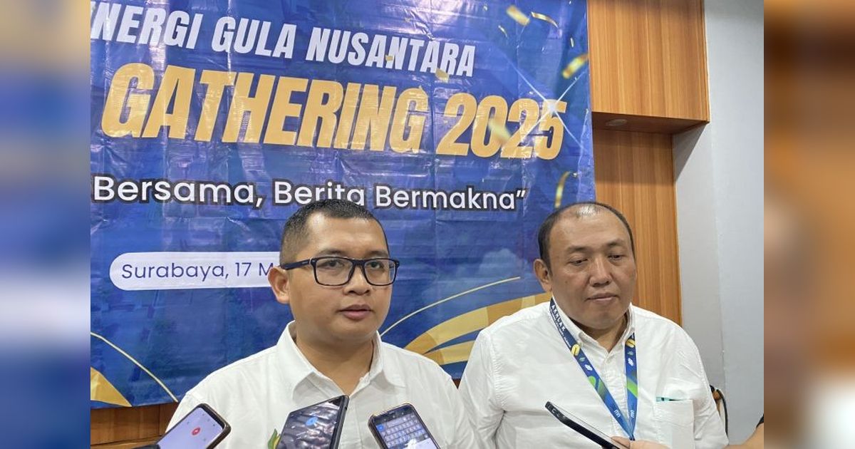 SGN Bidik Produksi Gula 1 Juta Ton dan Giling Tebu 13,6 Juta Ton pada 2025