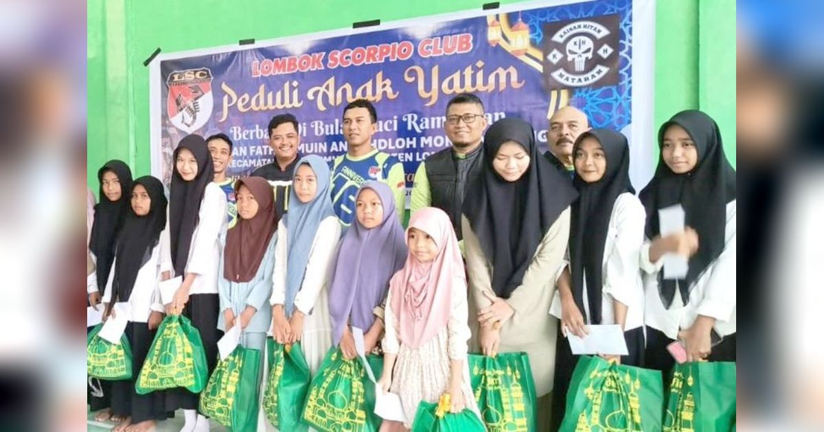 Lombok Scorpio Club Berbagi Kebahagiaan, Santuni Anak Yatim di Lombok Timur