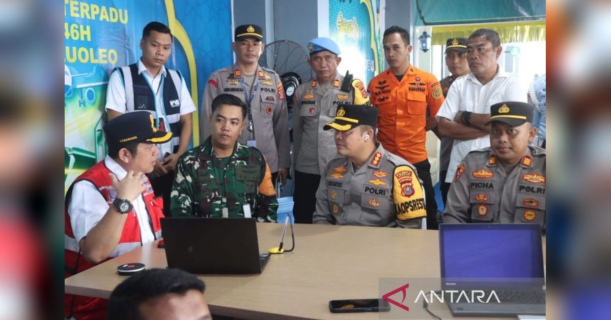 Kapolresta Kendari Tinjau Kesiapan Pos Terpadu Mudik Lebaran di Bandara Haluoleo