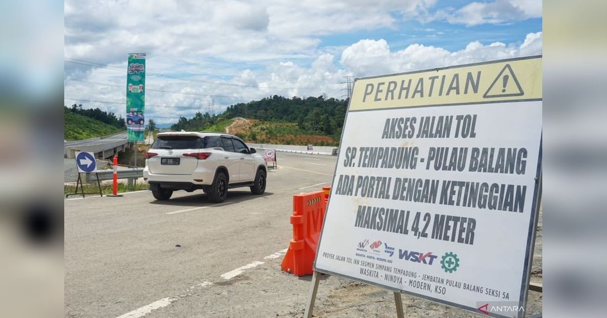 Polres Penajam Amankan Arus Mudik-Balik Lebaran di Tol IKN