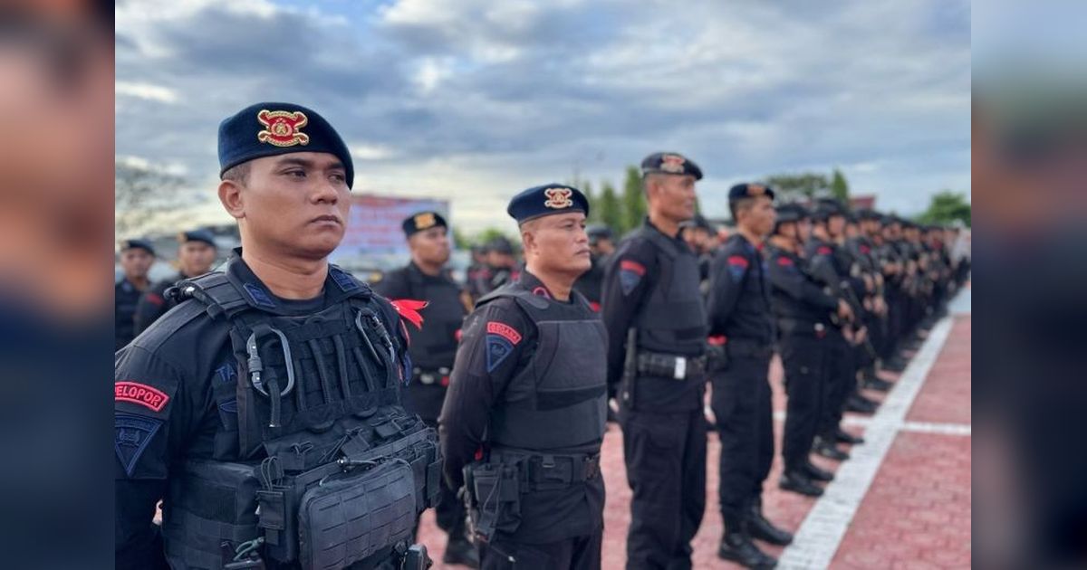 200 Personel Brimob Polda Sulteng Amankan PSU di Banggai