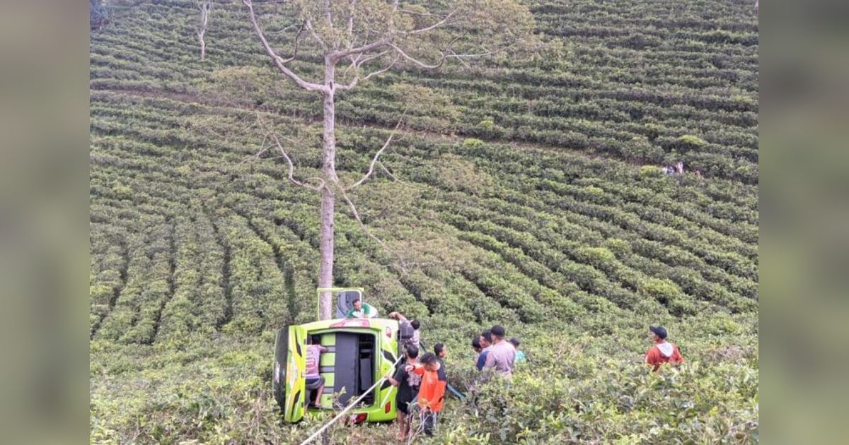 Mobil Wisata Terperosok di Karanganyar Usai Kunjungi Candi Cetho, Empat Penumpang Luka-luka