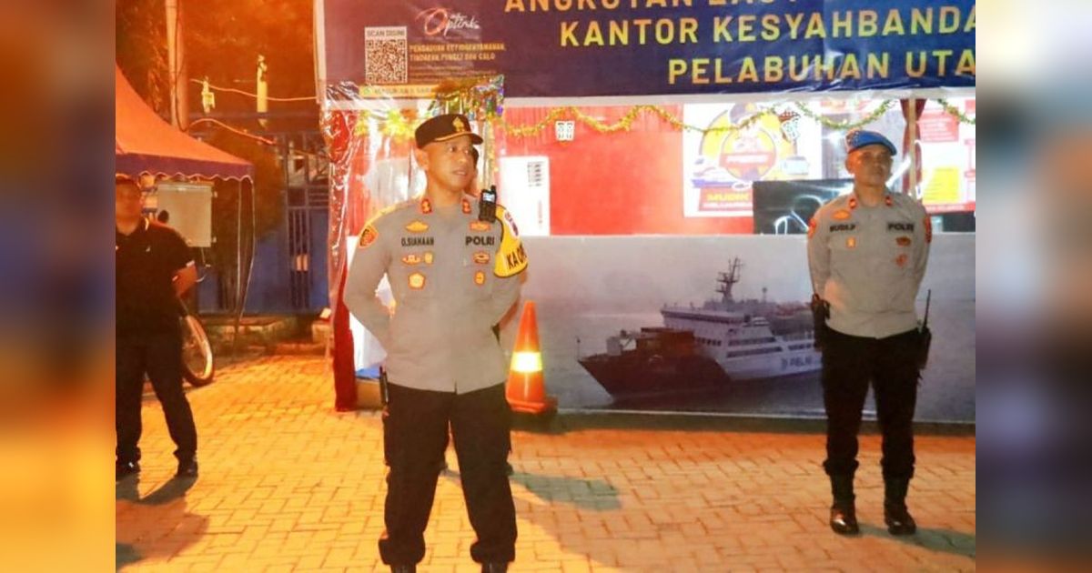 30 Personel Polisi Siaga Amankan Arus Balik Lebaran di Pelabuhan Belawan