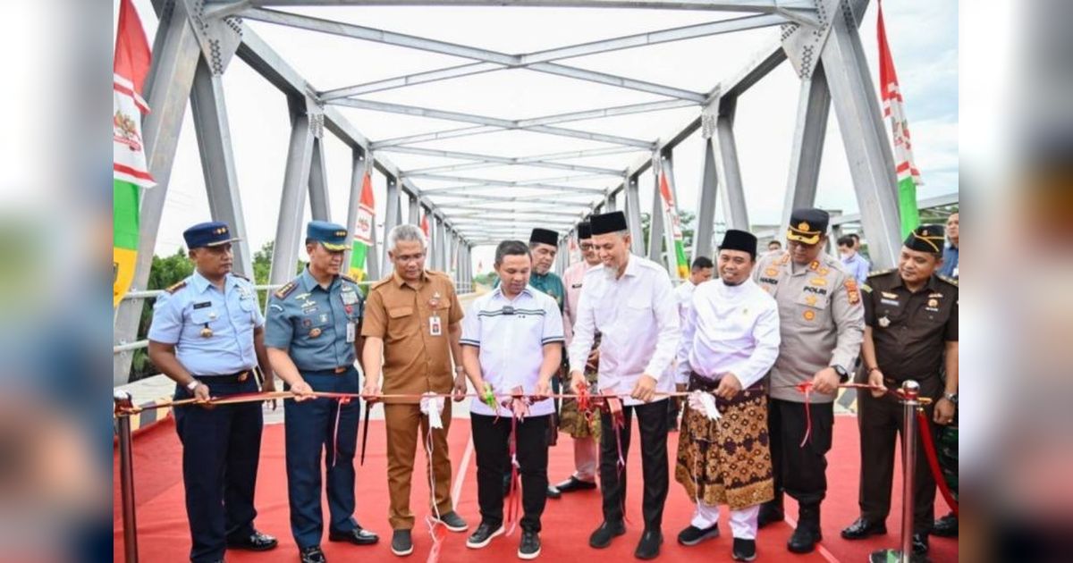 Jembatan Duplikat Sungai Masjid Dumai Diresmikan, Anggaran Rp34 Miliar