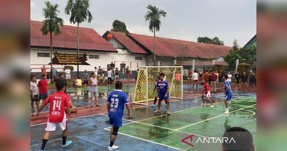 Meriahkan HBP ke-61, Lapas Kendari Gelar Pertandingan Futsal Narapidana