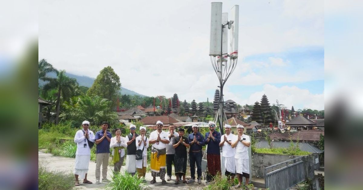 Telkomsel Pasang Combat di Pura Besakih, Jamin Konektivitas Upacara Ida Bethara Turun Kabeh