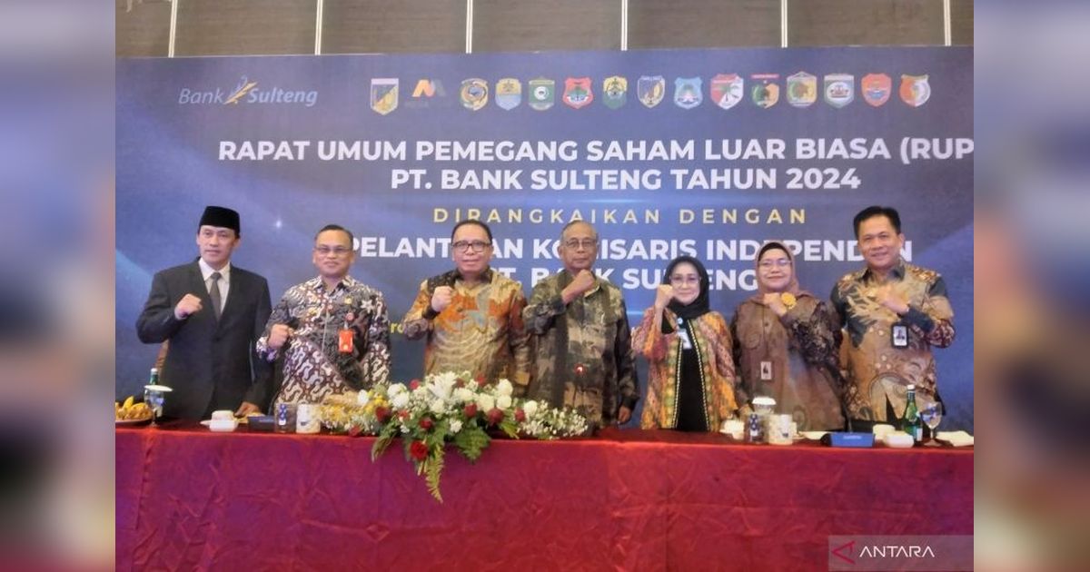 Mega Corpora Kuasai 26 Persen Saham Bank Sulteng, Posisi Kedua Setelah Pemprov