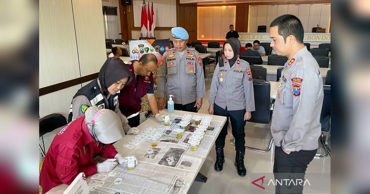 Tes Urine Dadakan di Polres Situbondo: Seluruh Anggota Negatif Narkoba