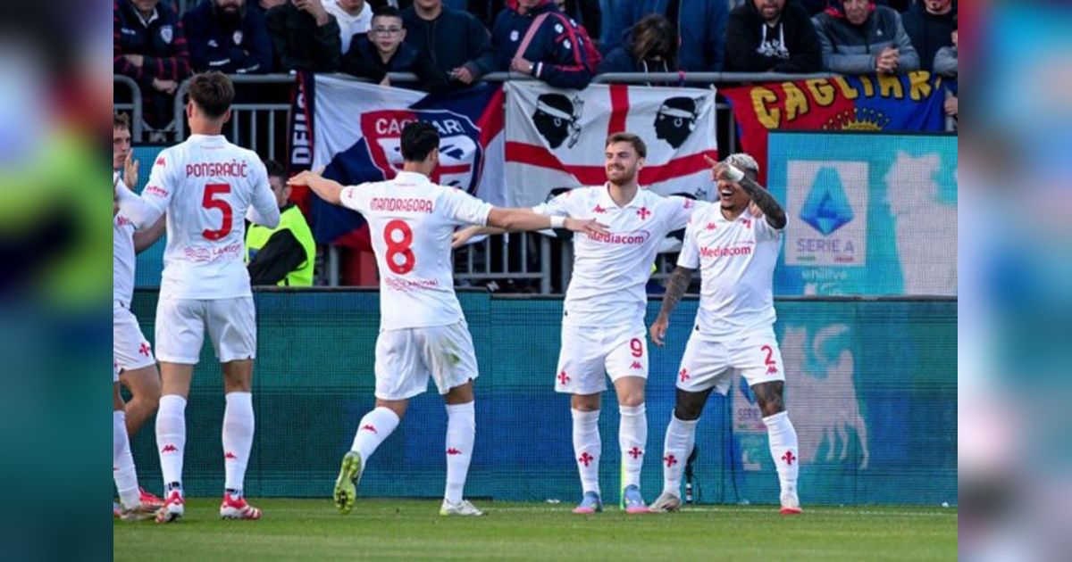 Fiorentina Menang Atas Cagliari, Dekati Zona Eropa Liga Italia