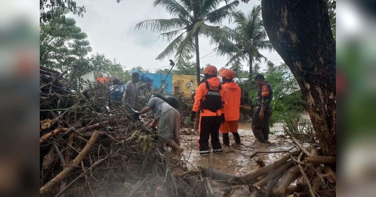 Tim SAR Gabungan Evakuasi Warga Terdampak Banjir di Palu