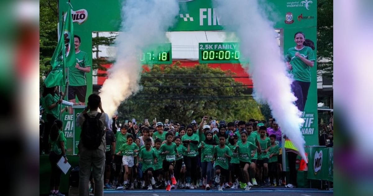 3.500 Pelari Ramaikan Milo Activ Indonesia Race di Makassar