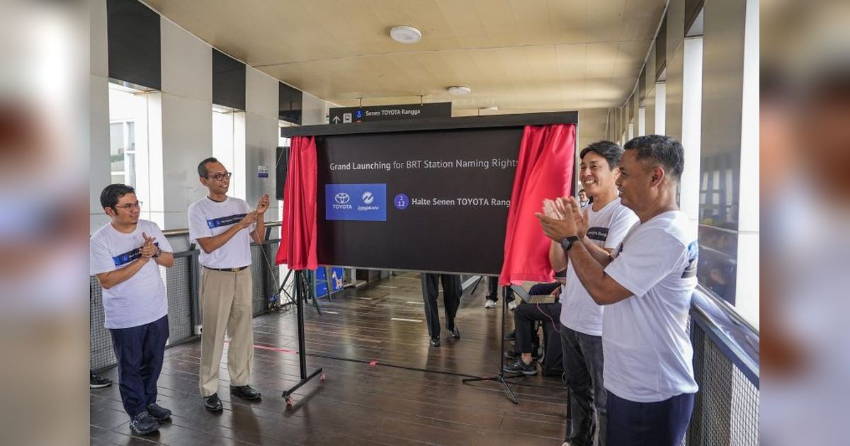Tujuh Halte Transjakarta Resmi Kantongi Hak Penamaan, Terbaru Halte Senen Toyota