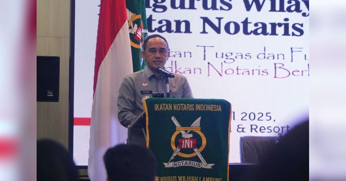 Kemenkumham Lampung Tekankan Peran Notaris Jamin Kepastian Hukum