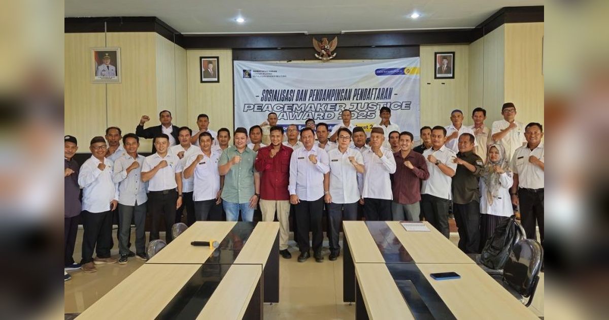 21 Kades dan Lurah di Babel Ikuti Peacemaker Training Justice Award 2025