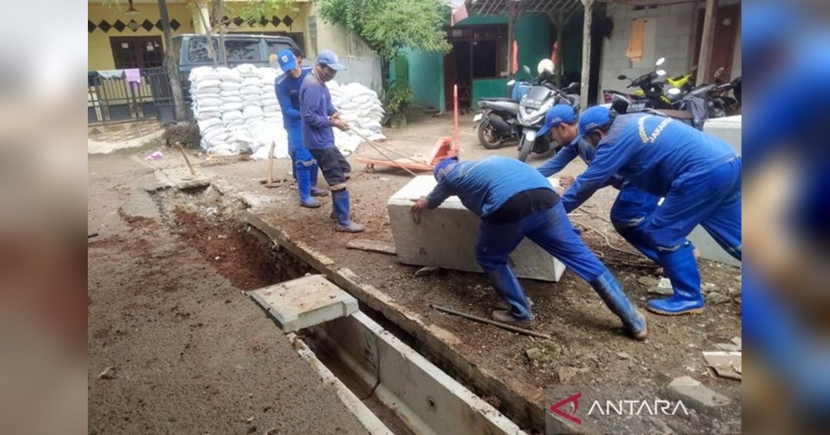 Pembangunan Saluran Air 50 Meter di Pondok Ranggon, Jaktim, Mitigasi Genangan