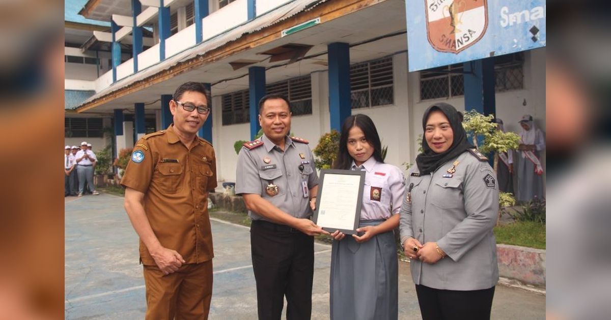 Kemenkumham Sulteng Beri Perlindungan HKI pada Karya Inovatif Siswa SMAN 1 Palu