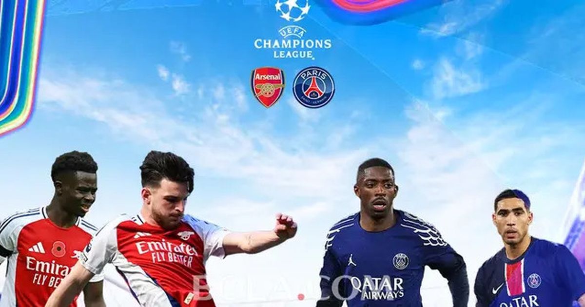 Catat! Jadwal Siaran Langsung Semifinal Liga Champions Arsenal Vs PSG Nanti Malam, Live di SCTV