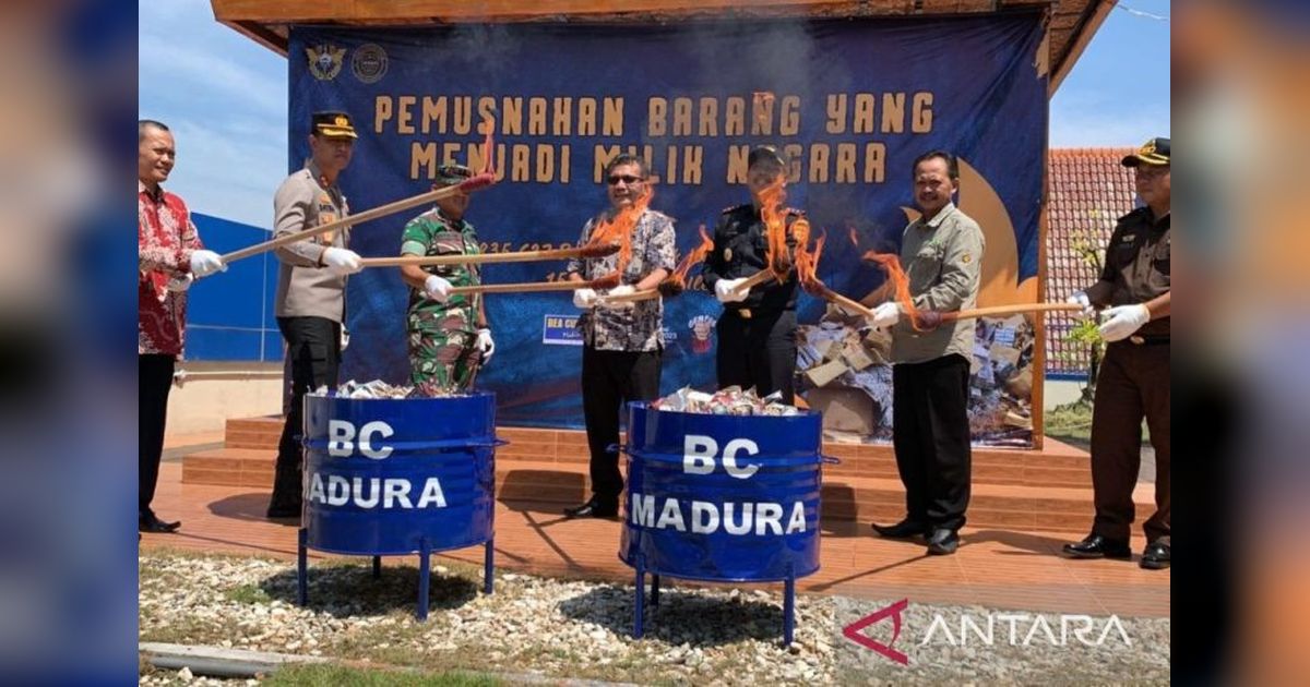 Bea Cukai Madura Bebaskan Produsen Rokok Ilegal Setelah Bayar Denda Rp49 Juta