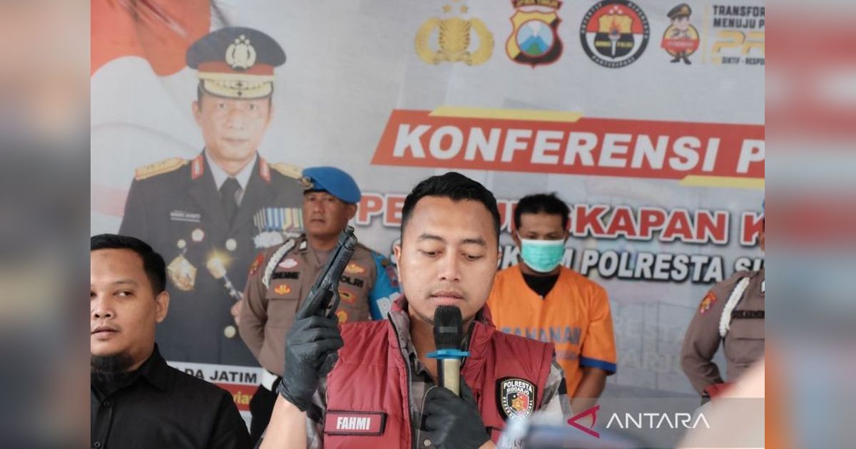 Polisi Sidoarjo Ringkus Pencuri yang Todongkan Senjata Mainan