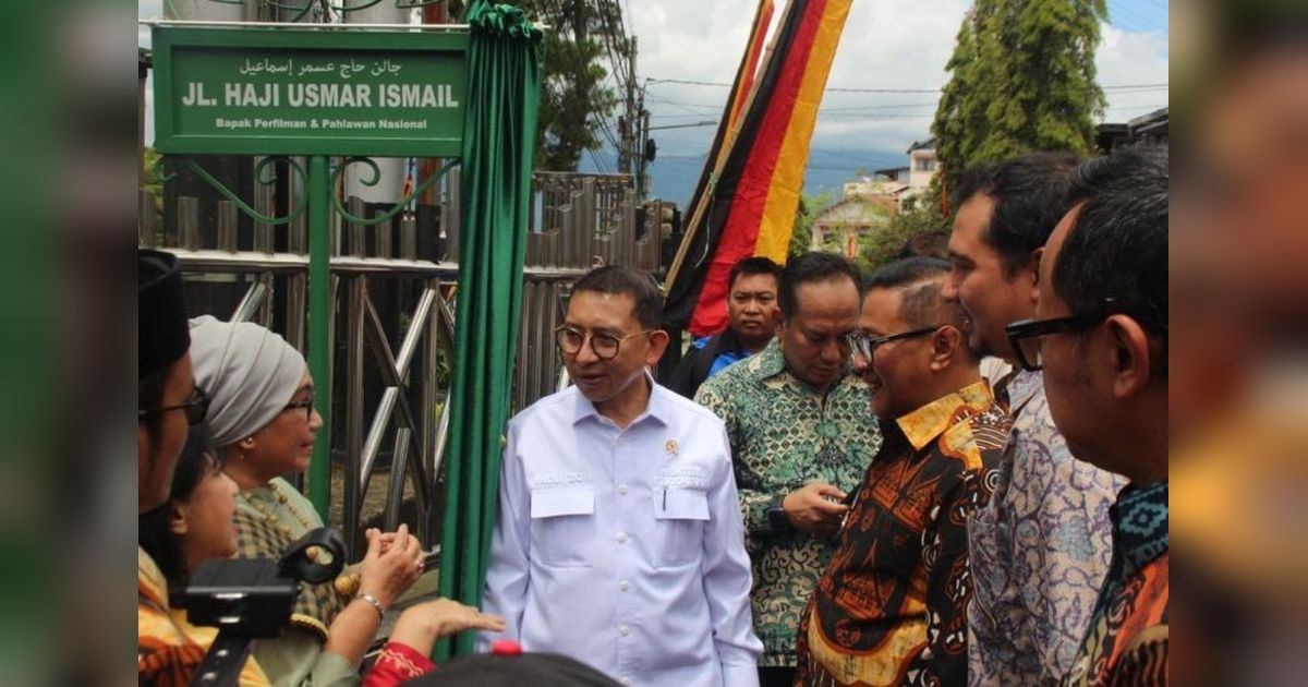 Menteri Fadli Zon Resmikan Jalan Usmar Ismail di Bukittinggi: Lestarikan Legenda Perfilman Indonesia