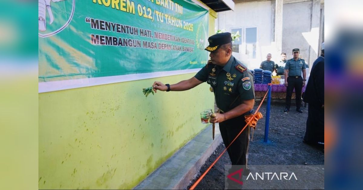 Korem 012/Teuku Umar Perbaharui Panti Asuhan di Aceh Barat, Berikan Harapan Baru untuk 50 Anak Yatim