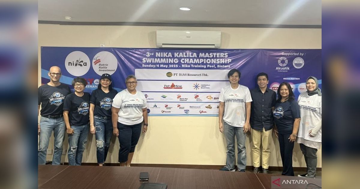 Kejuaraan Renang Master Nika Kalila 2025 Tambah Nomor Lomba, Libatkan Perenang Nasional