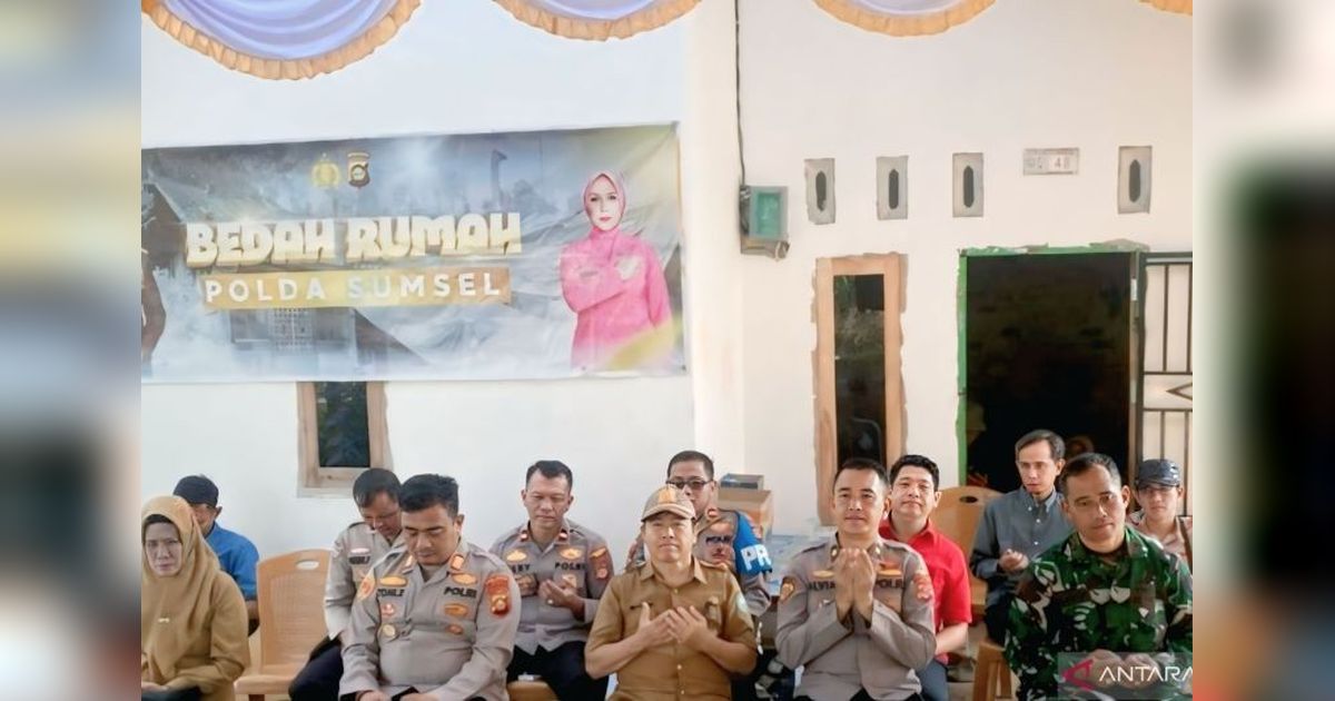 Polri Bedah Rumah Warga Miskin di OKU, Wujud Kepedulian terhadap Masyarakat