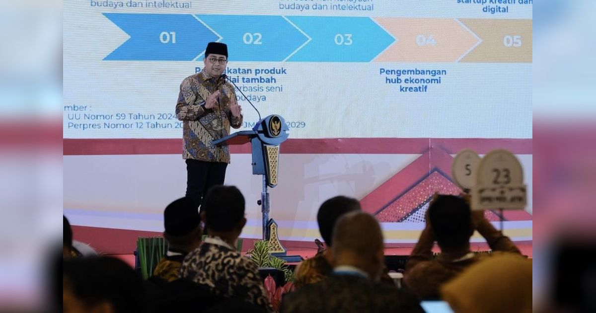 Dorong Pertumbuhan Ekonomi, Menekraf Tekankan Pengembangan Ekonomi Kreatif dari Daerah