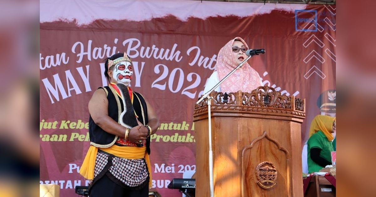 Wabup Banyumas Ajak Buruh Bangun Daerah, Ciptakan Hubungan Industrial yang Harmonis
