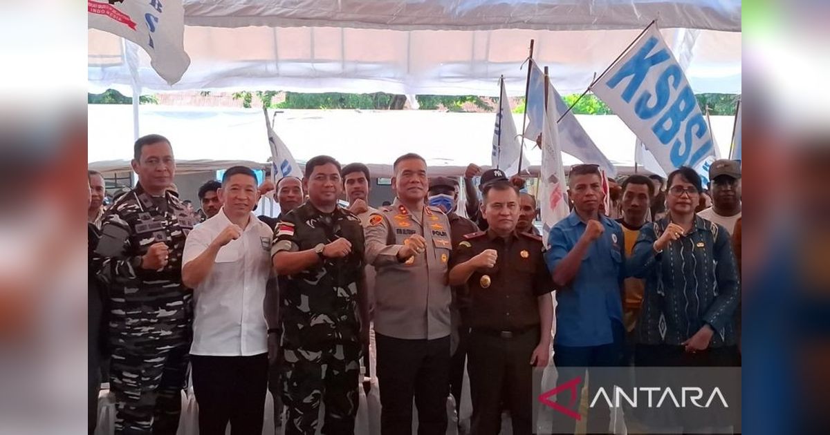 Kapolda NTT Ajak Ratusan Buruh Dialog di May Day Fiesta, Aspirasi Terdengar Tanpa Ganggu Kamtibmas