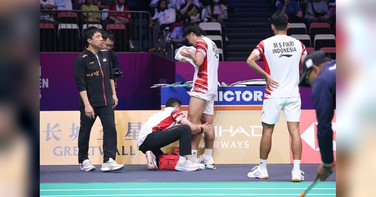Lutut Sakit, Daniel Marthin Juara Sudirman Cup! Indonesia Kalahkan Denmark 4-1