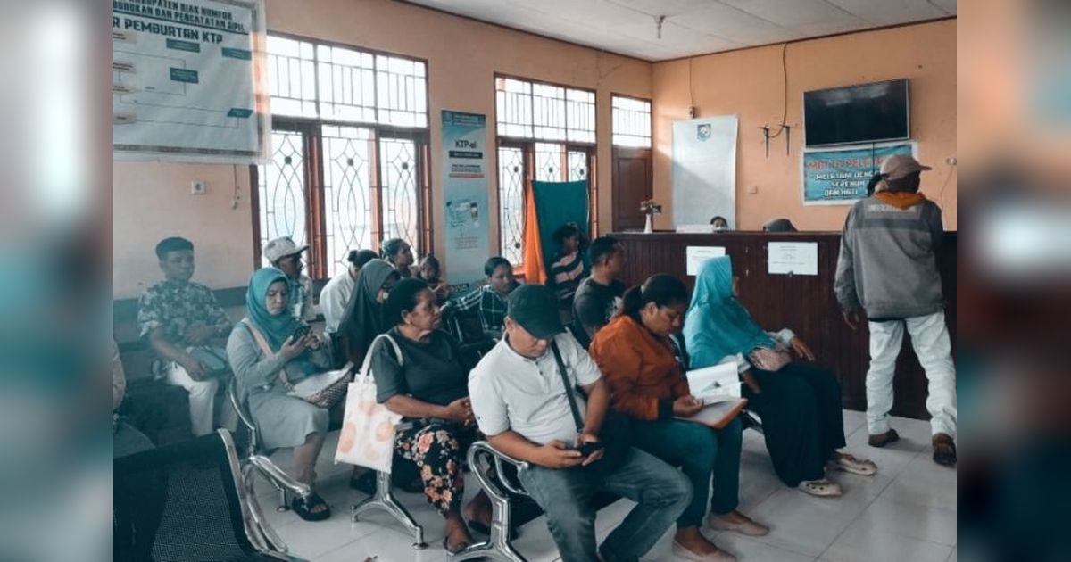 Penduduk Biak Numfor Bertambah 842 Jiwa, Disdukcapil Imbau Warga Rekam Data Kependudukan