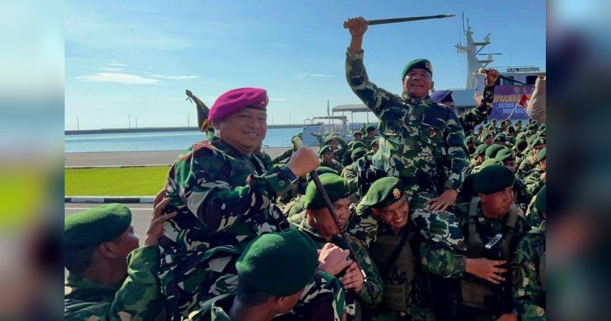 Prajurit Yonif 432 Kostrad Kembali ke Makassar, Lantamal VI Sambut dengan Khidmat