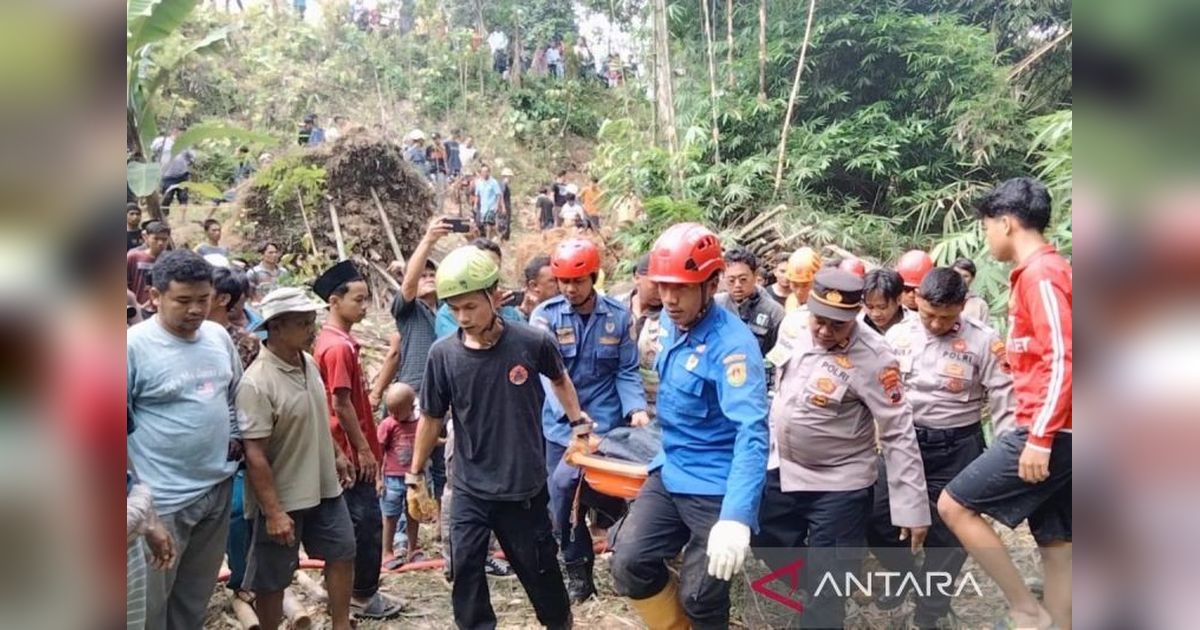 Tragis! Pedagang Bambu di Magelang Meninggal Tertimbun Longsor